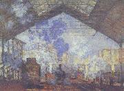 Claude Monet La Gare of St. Lazare oil